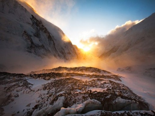 mặt trời mọc, núi everest