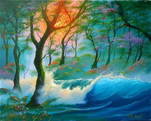 Tranh nghệ thuật thiên nhiên 4