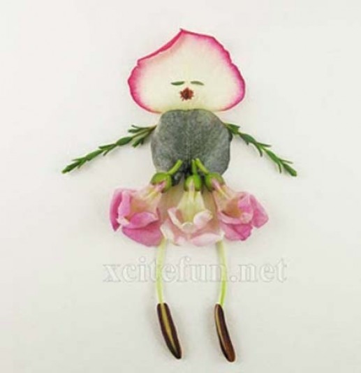 Hình nghệ thuật từ những cánh hoa 4