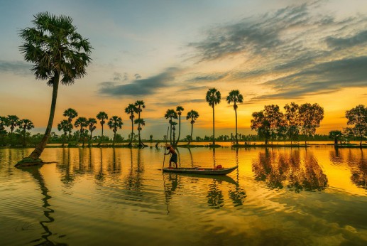 “Xứ sở cây thốt nốt" Tịnh Biên đẹp như tranh vẽ mùa nước nổi 8