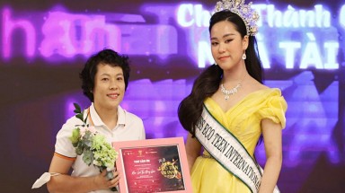  Hoa hậu Bella Vũ cùng BTC “Miss Eco Teen Vietnam” gửi lời cảm ơn chân thành đến CEO Hồng Liên khu du lịch F-Glamping
