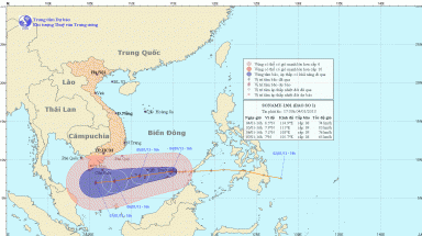  Bão số 1 cách đảo Trường Sa Lớn khoảng 330km về phía Đông