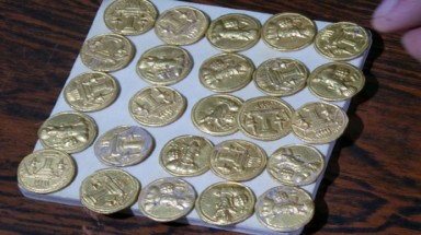  Tìm thấy 66 đồng tiền vàng 1.400 năm tuổi