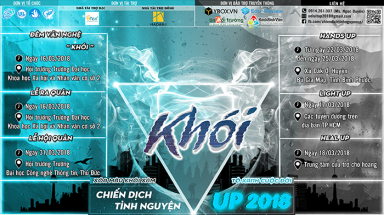  Chiến dịch Tình nguyện UP 2018 -Chủ đề "Khói"