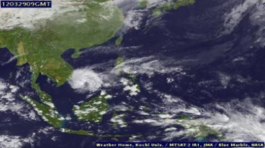 Bão trái vụ- huyện đảo Trường Sa mưa lớn