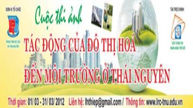 Cuộc thi ảnh “Tác động của đô thị hóa đến môi trường ở Thái Nguyên”
