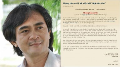  Chủ tịch Hội đồng Thơ TP.HCM xin từ chức vì ”Ngộ độc thơ”
