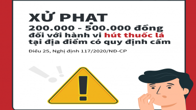  Hưởng ứng tuần lễ Quốc gia không khói thuốc lá năm 2021