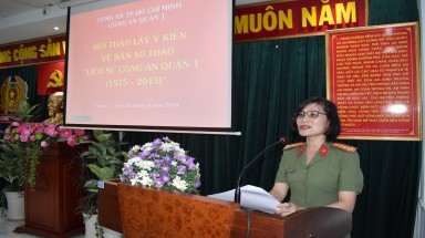  Hội thảo về công trình "Lịch sử Công an quận 1 (1975-2015)"