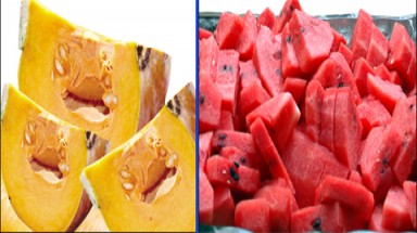   Dưa hấu, bí đỏ chống phù chân cho bà bầu