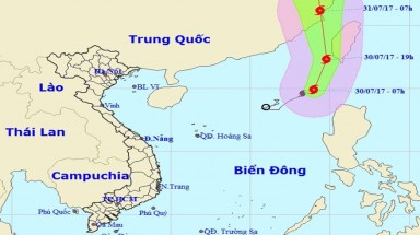  Bão số 5 hướng vào Trung Quốc, Bắc Bộ nắng nóng gần 38 độ C