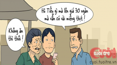 Hủ tiếu 30.000 đồng chỉ có vài miếng thịt