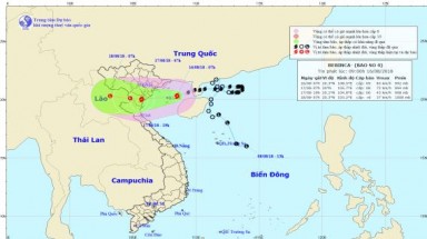  Bão số 4 giật cấp 11 đã vào Vịnh Bắc Bộ, uy hiếp trực tiếp Quảng Ninh-Nghệ An