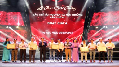  Trao giải Báo chí Tài nguyên và Môi trường lần IV