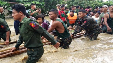  Myanmar: Vỡ đập, 100 ngôi làng ngập trong nước lũ