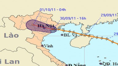  Bão Nesat suy yếu thành áp thấp nhiệt đới