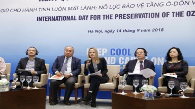   Thúc đẩy loại trừ các chất HFC góp phần giảm nhẹ phát thải khí nhà kính và bảo vệ tầng ô-dôn