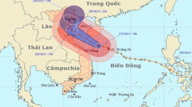  Bão số 8 đã gây mưa to, sóng lớn nhiều nơi