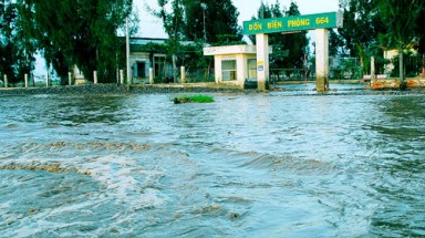  Nước biển dâng cao bất thường ở Bạc Liêu