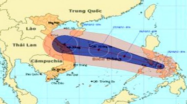   Bão mạnh Sơn Tinh sắp tấn công Việt Nam