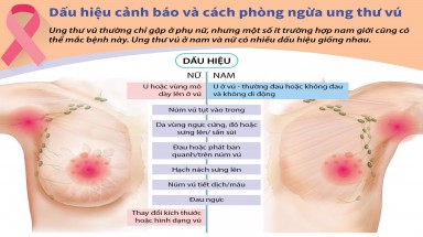  Đồ hoa:Dấu hiệu cảnh báo và cách phòng ngừa ung thư vú