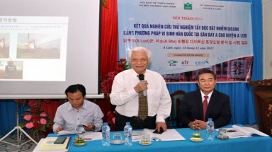  Hội thảo Báo cáo kết quả thử nghiệm tẩy độc dioxin tại sân bay A Sho, huyện A Lưới