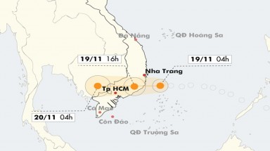  Hoàn lưu áp thấp nhiệt đới gây mưa to cho các tỉnh từ Quảng Nam đến Bình Thuận và Tây Nguyên 