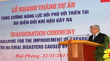  Khánh thành Dự án tăng cường năng lực đối phó với thiên tai do biến đổi khí hậu