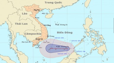   Áp thấp nhiệt đới trên biển Đông