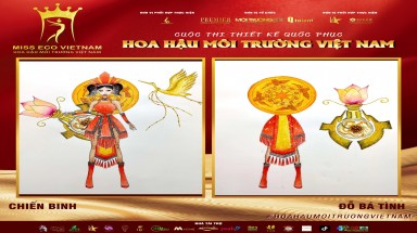 Tác phẩm dự thi thiết kế Quốc phục dành cho đại diện Việt Nam tại Miss Eco: QP 051 - Chiến Binh