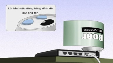  Tăng sóng Wi-Fi bằng... vỏ lon bia