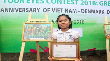  12 tác phẩm đoạt giải cuộc thi vẽ tranh “Giấc Mơ Xanh” 