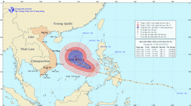  Tin cơn bão số 9: bão đang cách đảo Song Tử Tây - Trường Sa khoảng 400km  