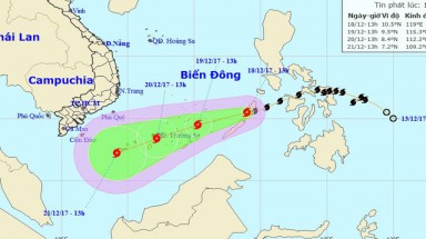  Bão đã vào biển Đông, có thể mạnh thêm