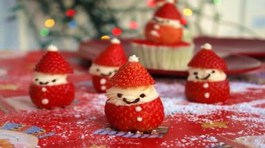  Ông già Noel bằng dâu tây xinh yêu