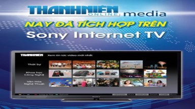  Tích hợp Thanh Niên Media Online trên Sony Internet TV