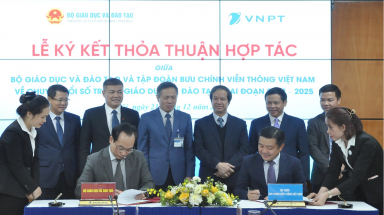  Bộ Giáo dục và Đào tạo và Tập đoàn VNPT ký kết Thỏa thuận hợp tác về chuyển đổi số trong ngành giáo dục 