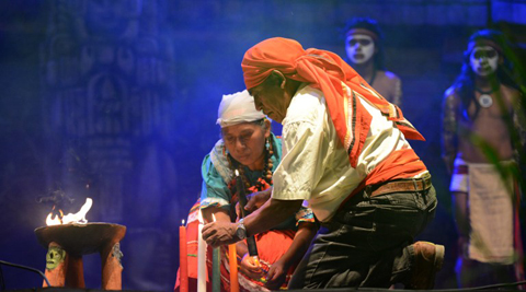 A[-]Mayan[-]chaman[-]performs[-]a[-]purification[-]ritual[-]during[-]Honduras'[-]Maya[-]Chorti[-]in[-]Copan[-]Ruinas,[-]some[-]400[-]kms[-]west[-]of[-]Tegucigalpa,[-]on[-]December[-]18,[-]2012.