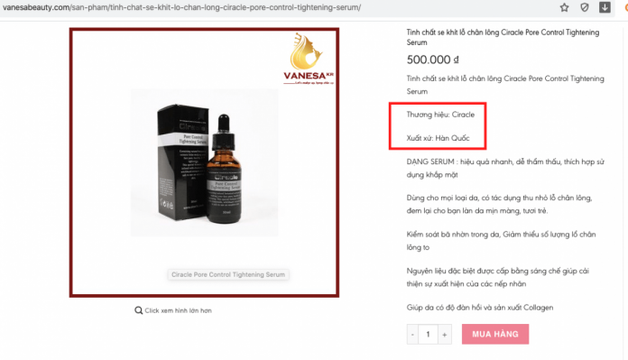 Vanesa[-]Beauty[-]Việt[-]Nam[-]đang[-]“lừa[-]dối”[-]khách[-]hàng?
