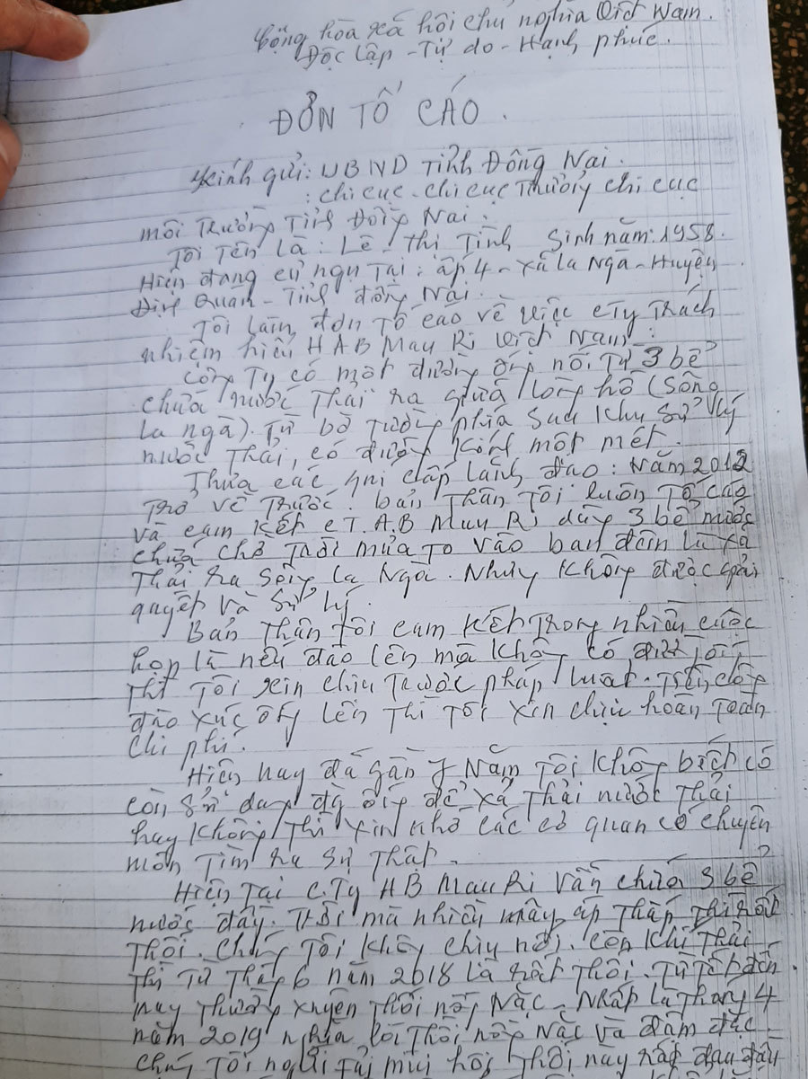 Người[-]phụ[-]nữ[-]Đồng[-]Nai[-]gần[-]20[-]năm[-]đi[-]kiện[-]công[-]ty[-]AB[-]Mauri[-]gây[-]ô[-]nhiễm