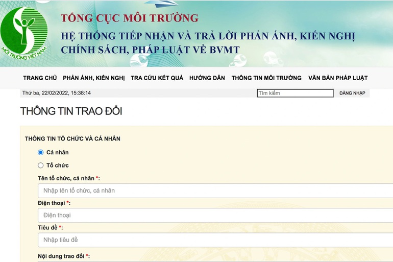 Mở[-]"kênh"[-]tiếp[-]nhận[-]phản[-]ánh[-]về[-]chính[-]sách,[-]pháp[-]luật[-]bảo[-]vệ[-]môi[-]trường