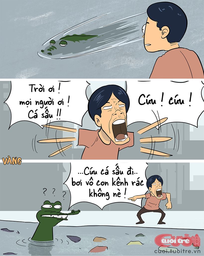 Kênh[-]Tẻ[-]có[-]cá[-]sấu[-]mọi[-]người[-]ơi,[-]cứu...[-]cứu!