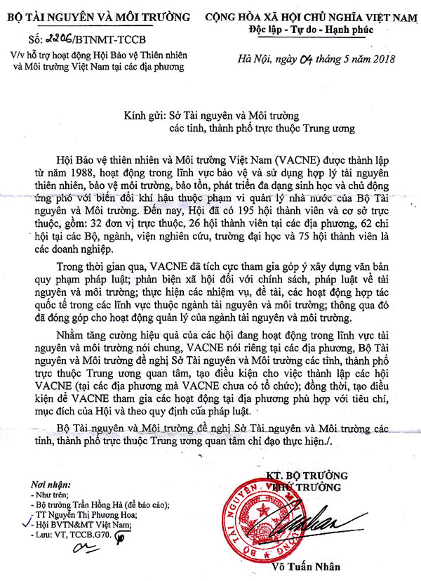 Bộ[-]Tài[-]nguyên[-]và[-]Môi[-]trường[-]hỗ[-]trợ[-]hoạt[-]động[-]của[-]VACNE[-]tại[-]các[-]địa[-]phương