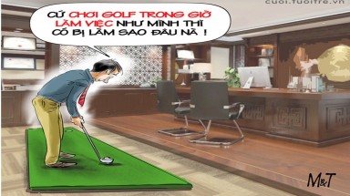  Thỏa mãn thú vui đánh golf mà không bay chức