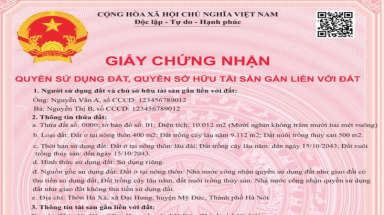 Sẽ phát hành phôi sổ đỏ theo một mẫu thống nhất cả nước