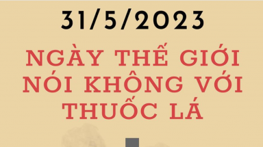  "Chúng ta cần thực phẩm, không cần thuốc lá"