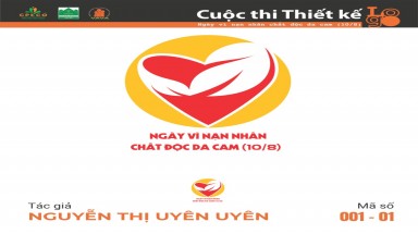  Tác phẩm tham dự cuộc thi thiết kế Logo "Ngày Vì nạn nhân chất độc da cam (10/8)" mã số 001-01