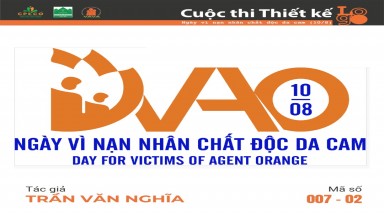  Tác phẩm tham dự cuộc thi thiết kế Logo "Ngày Vì nạn nhân chất độc da cam (10/8)" mã số 007-02