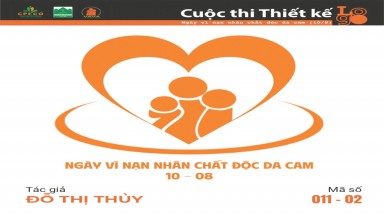  Tác phẩm tham dự cuộc thi thiết kế Logo "Ngày Vì nạn nhân chất độc da cam (10/8)" mã số 011-02