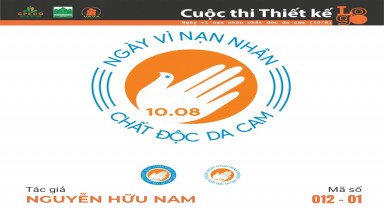  Tác phẩm tham dự cuộc thi thiết kế Logo "Ngày Vì nạn nhân chất độc da cam (10/8)" mã số 012-01